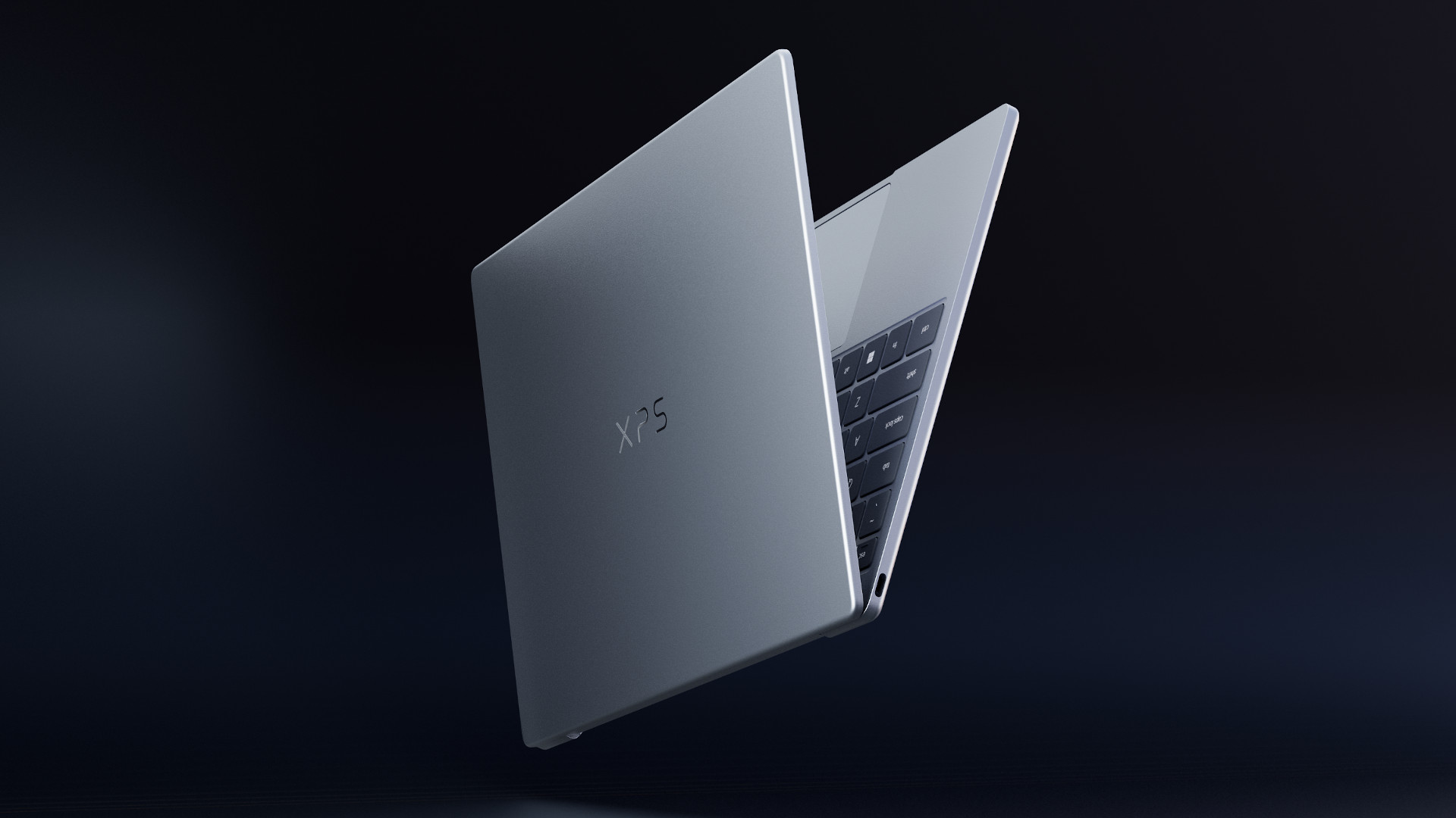 Dell XPS 14 2026 side view of laptop nearly closed