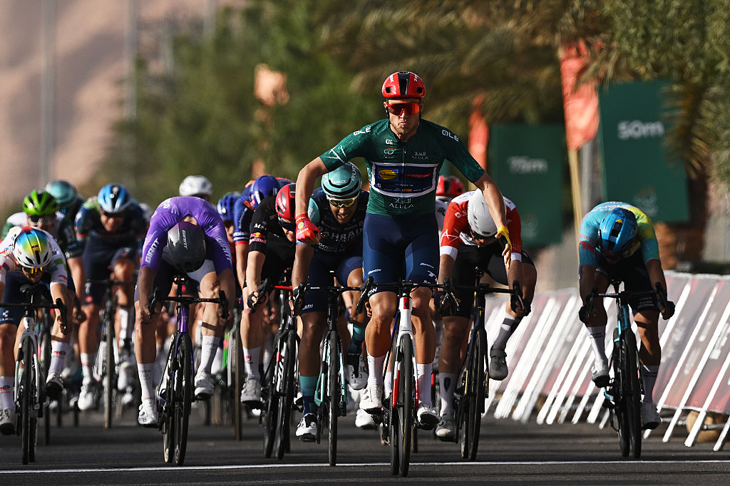 AlUla Tour: Jonathan Milan doubles up with powerful stage 2 victory after day of splits and sandstorms