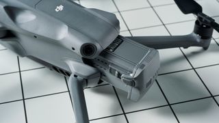 A dark gray DJI Air 3S drone