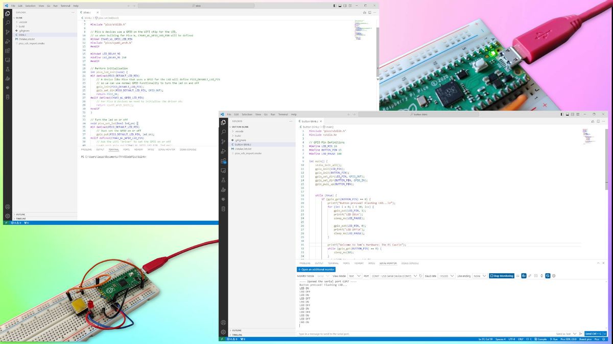 photo of How to build Raspberry Pi Pico projects with Microsoft Visual Studio Code image