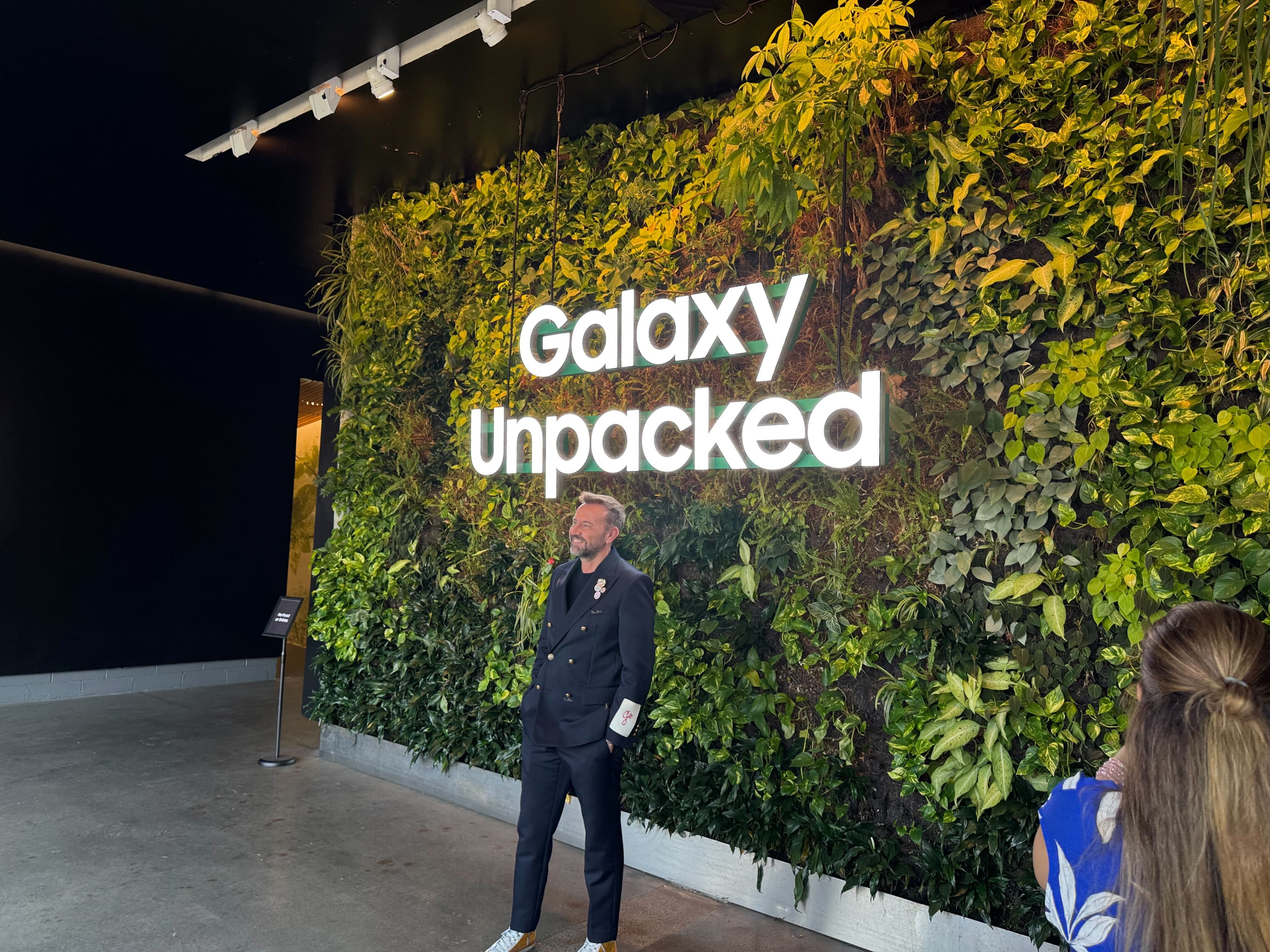 Inside at Galaxy Unpacked event in new york
