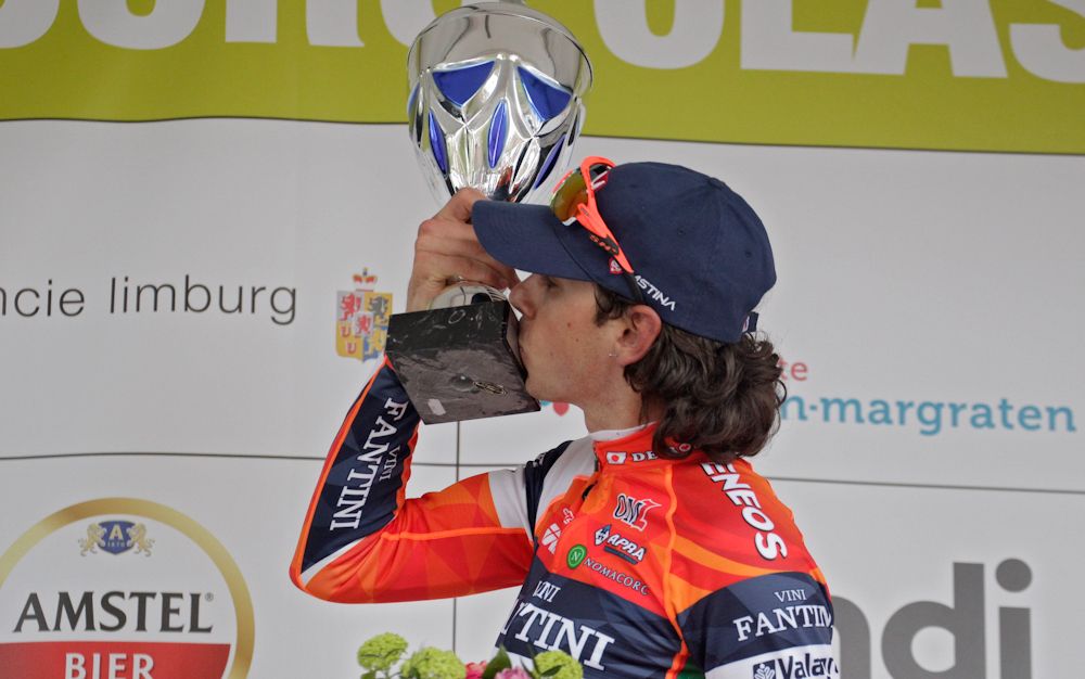 Marco Canola on the 2017 Volta Limburg Classic podium