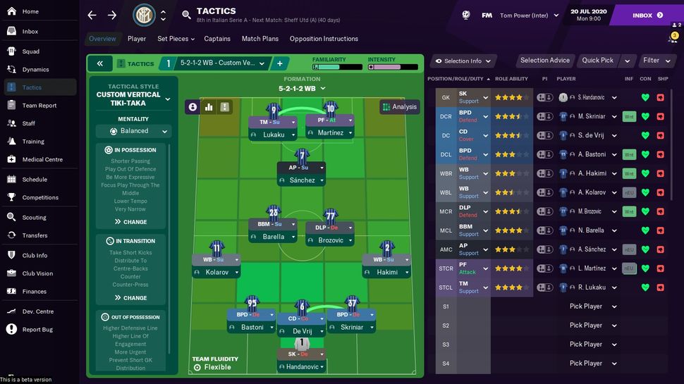 best cam football manager 2021