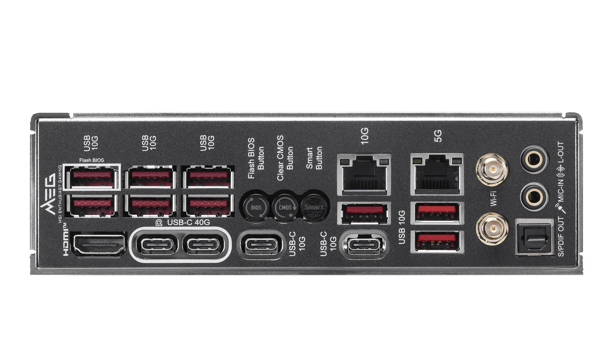 MSI MEG X870E ACE MAX ports