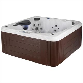 best hot tubs Narada Harmony 7 Person 90 Stainless Jet Hot Tub with Bluetooth Stereo/Subwoofer, ozone and Real Stainless Heater