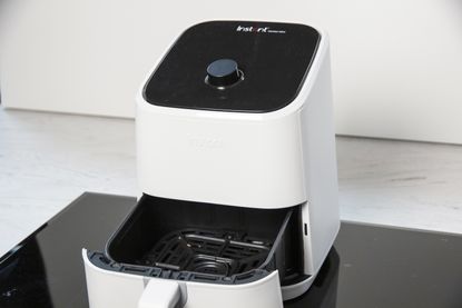 Air fryer on counter at test centre