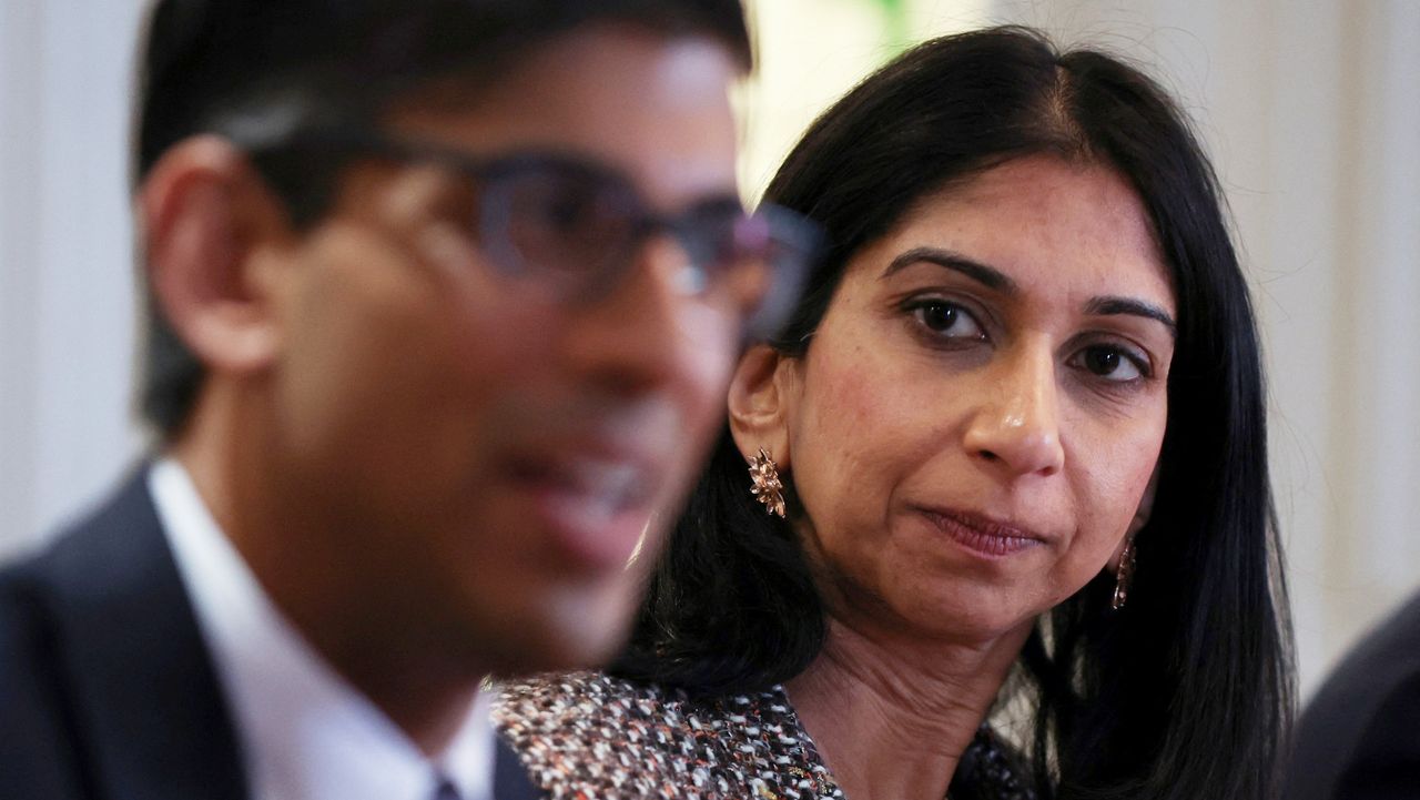 Rishi Sunak and Suella Braverman meet police leaders on 3 April, 2023