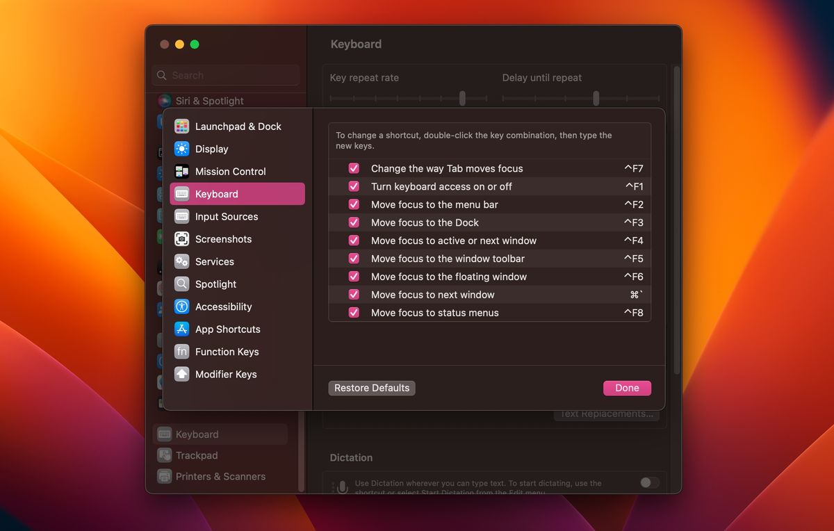 How to use and create keyboard shortcuts in macOS Ventura TechRadar