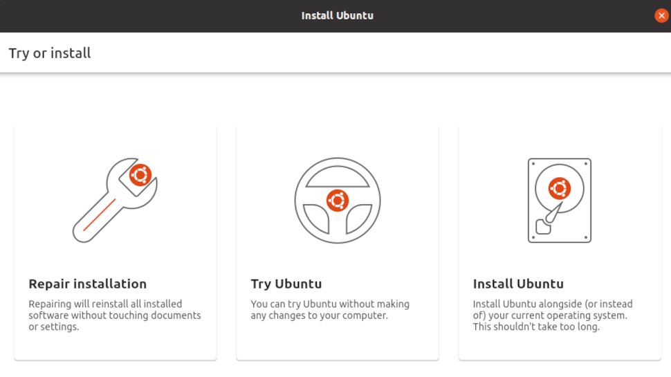 Mockup of the new Ubuntu installer