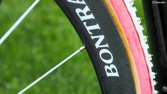 External nipples make for easier truing, especially with tubulars installed