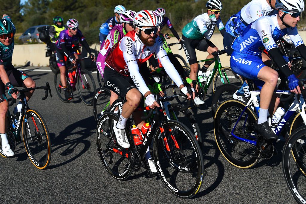 PALMA SPAIN JANUARY 30 Simon Geschke of Germany and Team Cofidis competes during the 1st Challenge Ciclista Mallorca 2022 Trofeo Playa De PalmaPalma a 1691km race from Playa de Palma to Palma ChallengeMallorca on January 30 2022 in Palma Spain Photo by Dario BelingheriGetty Images