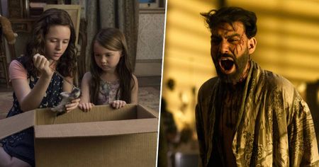 Lulu Wilson and Violet McGraw in The Haunting of Hill House/Rahul Kohli in The Fall of the House of Usher