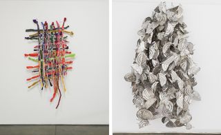 Pictured left: Weaving No. 41, by Hassan Sharif, 2015. Right: Simmer Ring, by Hassan Sharif, 2015.