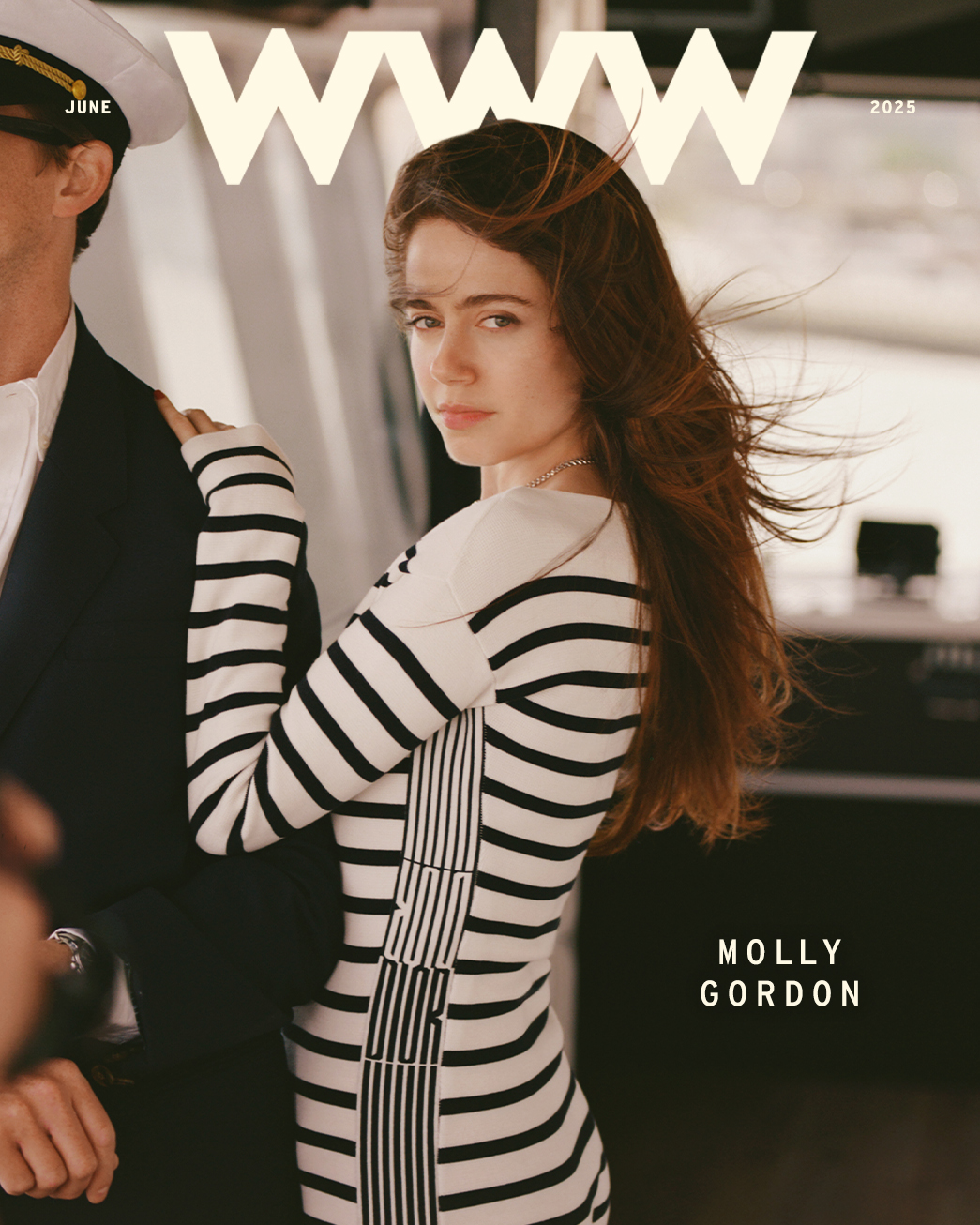 Who What Wear June 2025 cover image featuring Molly Gordon wearing a Dior striped bodysuit.