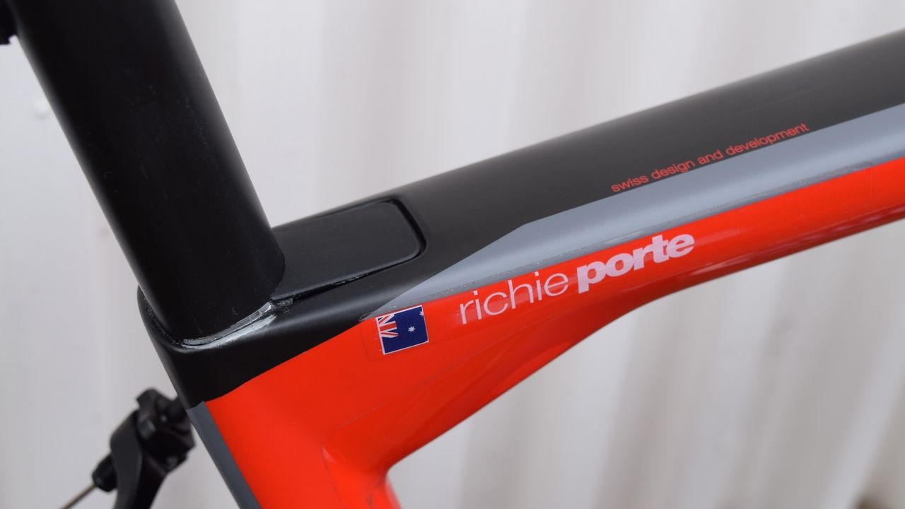 The seat post clamp is tightened from the underside of the frame and is positioned lower than the old version of the bike