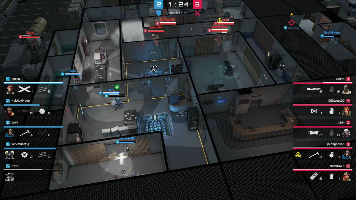 PUBG: Blindspot gameplay screenshot showing isometric combat