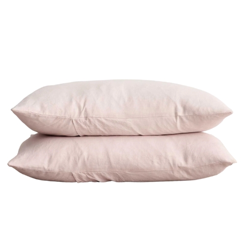CULTIVER, Set of 2 Linen Pillowcases - Blush