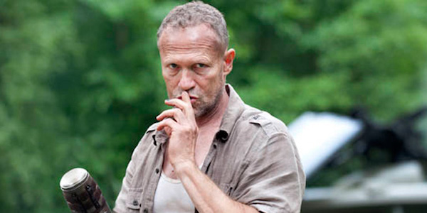 merle saying shh on the walking dead