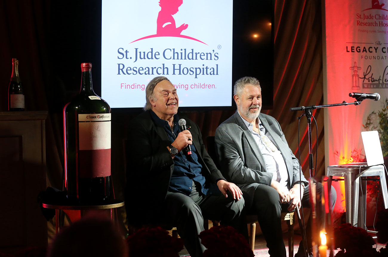 Robert Parker Jr at a charity event by The Legacy Cellar Foundation