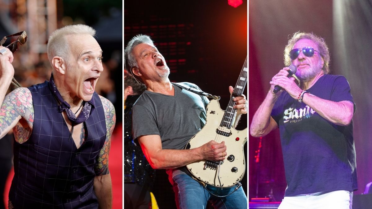 David Lee Roth, Eddie Van Halen, and Sammy Hagar
