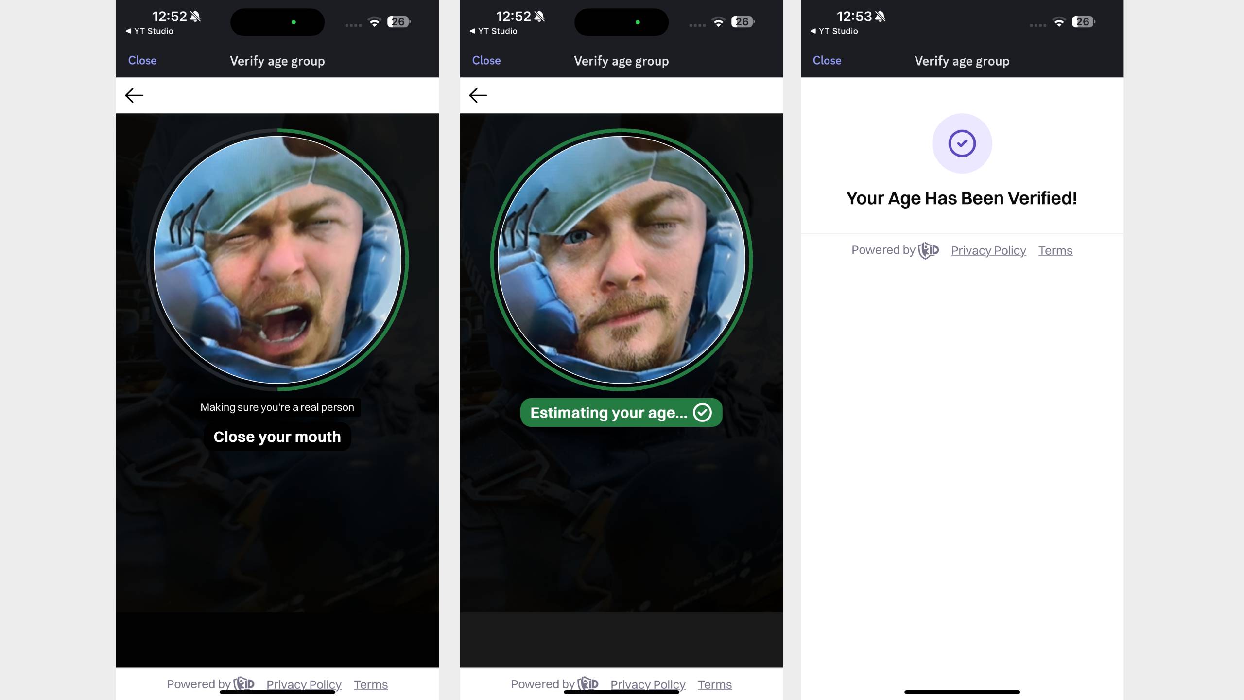 The process for verifying your age on Discord using Death Stranding