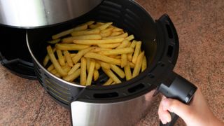 Cooking French fries in air fryer