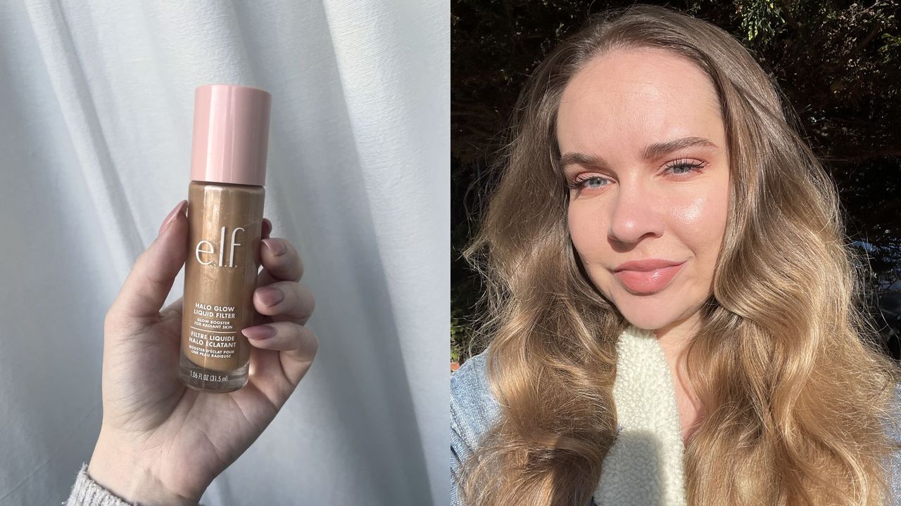 valeza wearing e.l.f. Halo Glow Liquid Filter