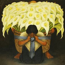 Flower Seller, 1942 (oil on masonite)