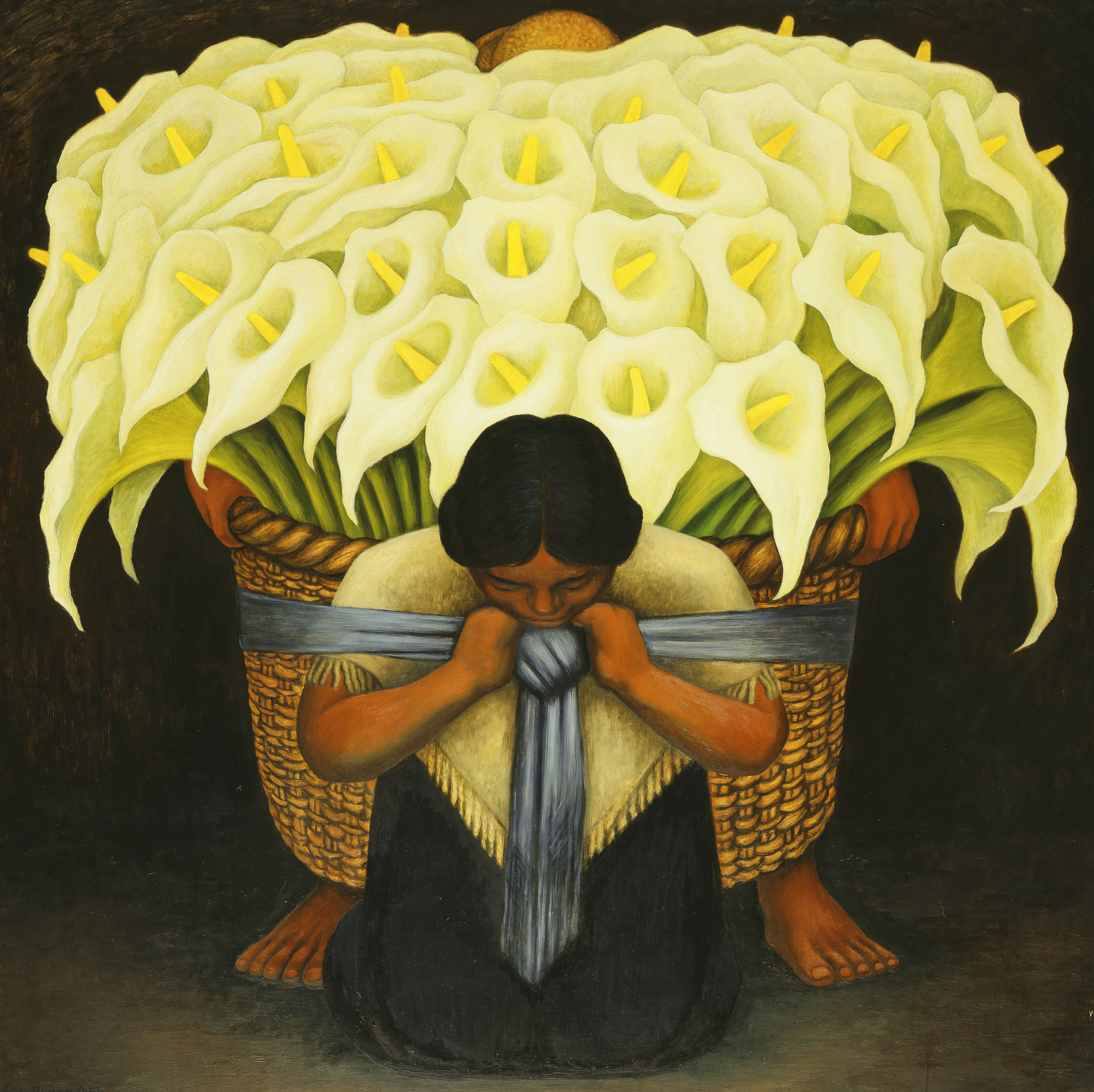 Flower Seller, 1942 (oil on masonite)