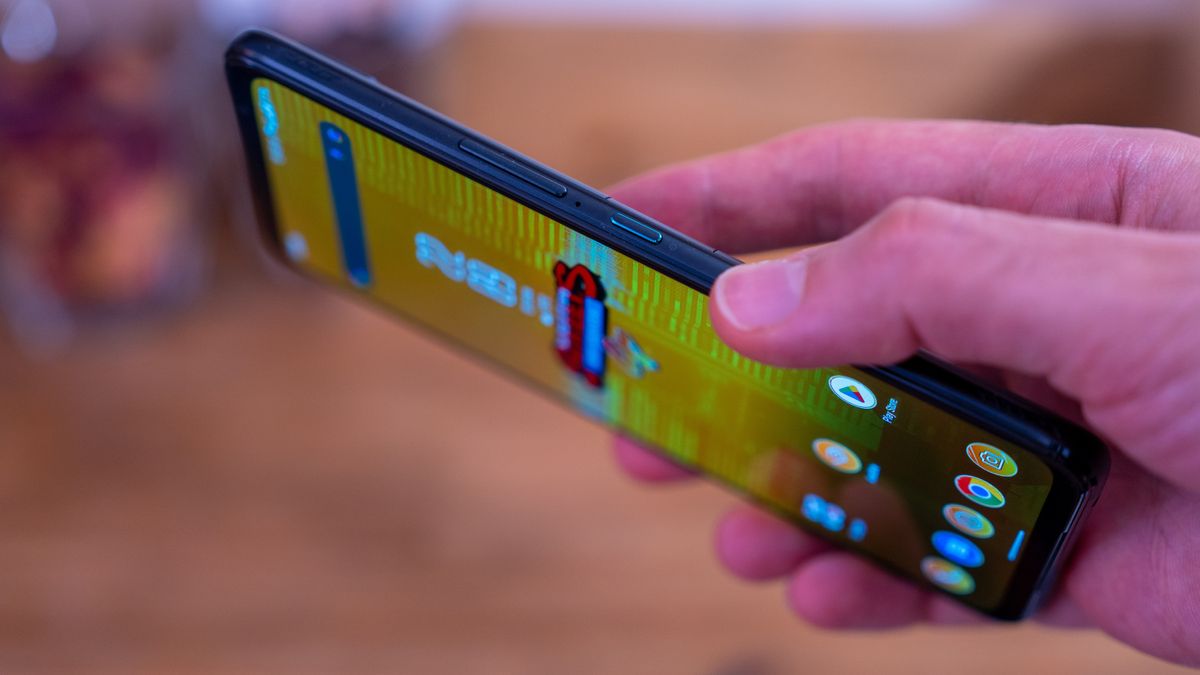 A photo of the Asus ROG Phone 6D Ultimate with MediaTek Dimensity internals