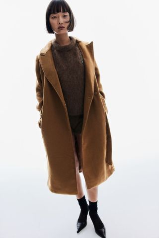 Tie Belt Coat