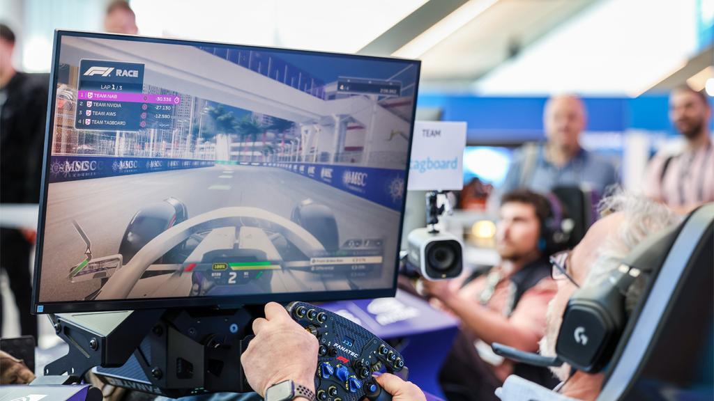 F1 activation at 2025 NAB Show
