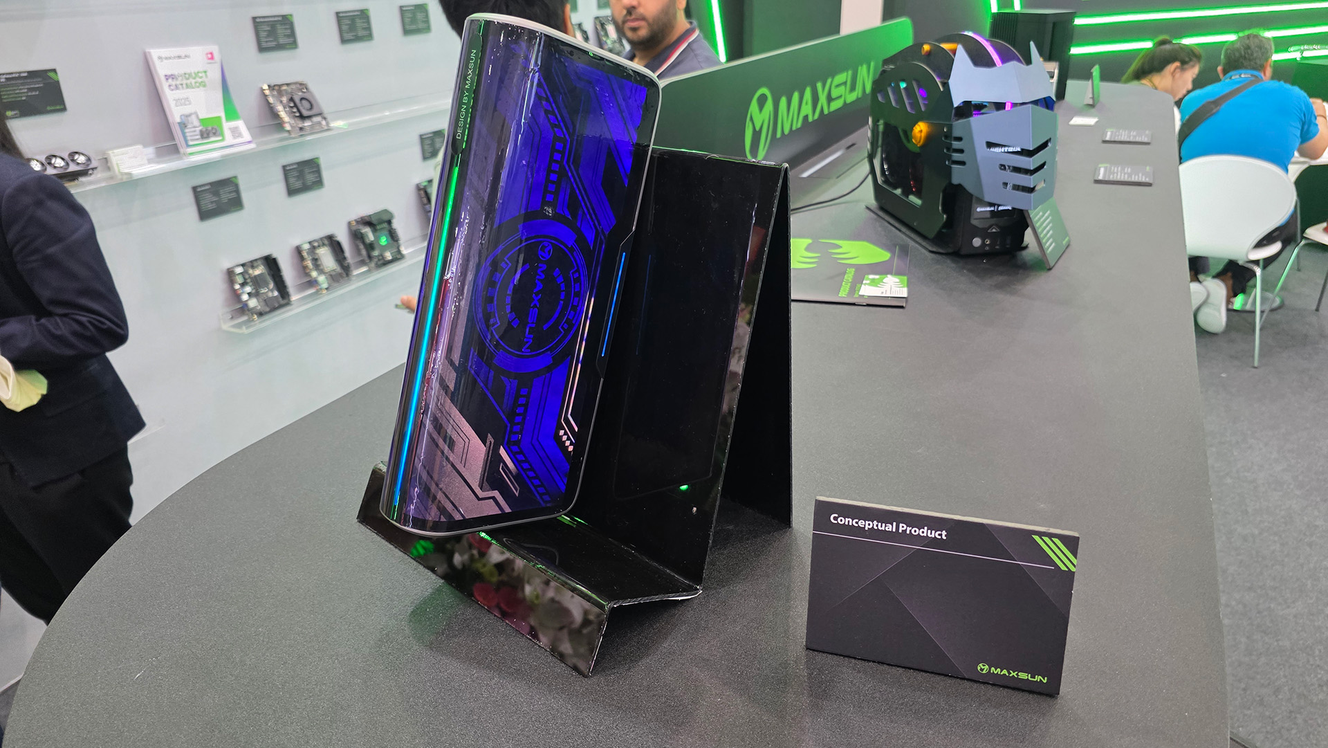 Maxsun concept RTX 50 series liquid-cooled graphics card
