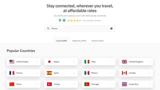 How to set up Airalo eSIM on laptop: Select a country.
