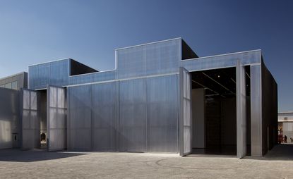 Exterior of concrete building