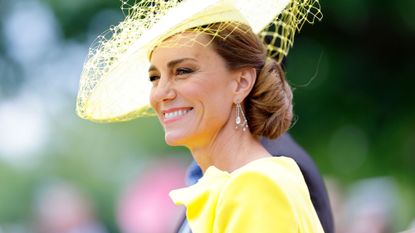 Kate Middleton smiles as she arrives at Royal Ascot 2026