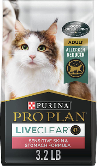 Purina Pro Plan LIVECLEAR Sensitive Skin and Stomach Formula 3.2 lb bag
RRP: $26.49 | Now: $16.95 | Save: $9.54 (36%)