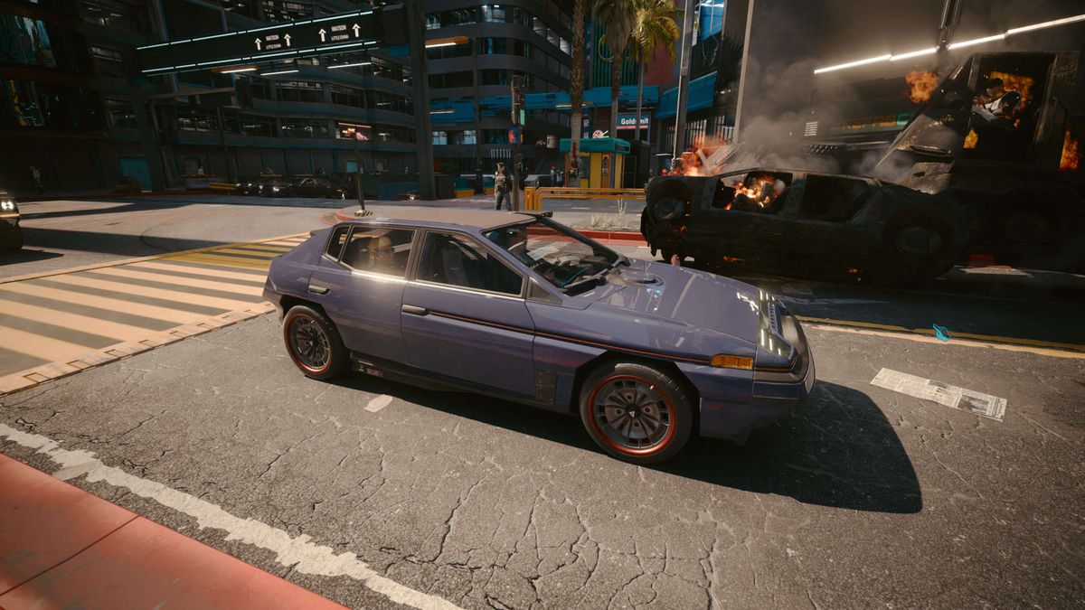 Sample of a car in CD Projekt's Cyberpunk 2077