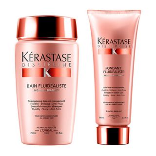 Best ant-humidity hair products Kérastase Discipline Bain Fluidealiste and Fondant Fluidealiste