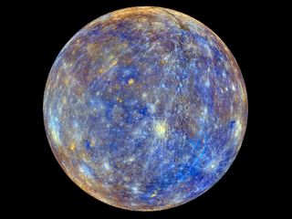 Mercury color base map from MESSENGEr.