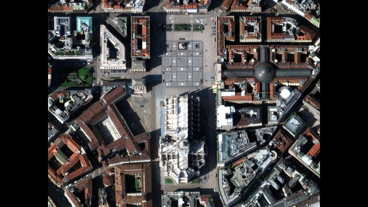 coronavirus satellite images areas effected by quarantines