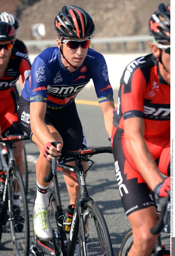Dubai Tour leader Taylor Phinney was well-protected by his BMC teammates