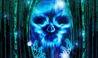 Cyber security skull 