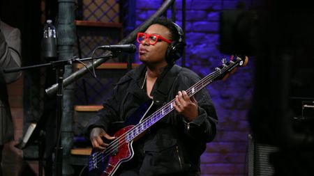Meshell Ndegeocello sits in with The Roots on January 13, 2012 