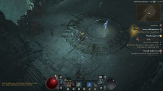 Diablo 4 Druid fighting in dungeon