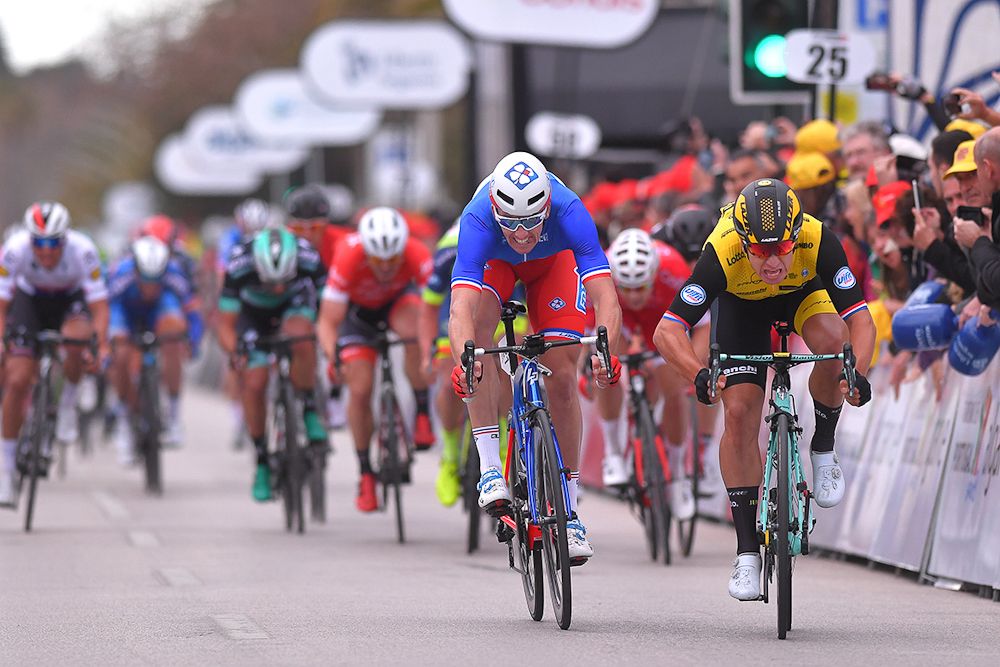 Dylan Groenewegen beats Arnaud Demare to win stage 1 at Volta ao Algarve
