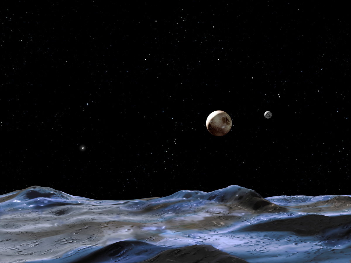 how many light years away is pluto