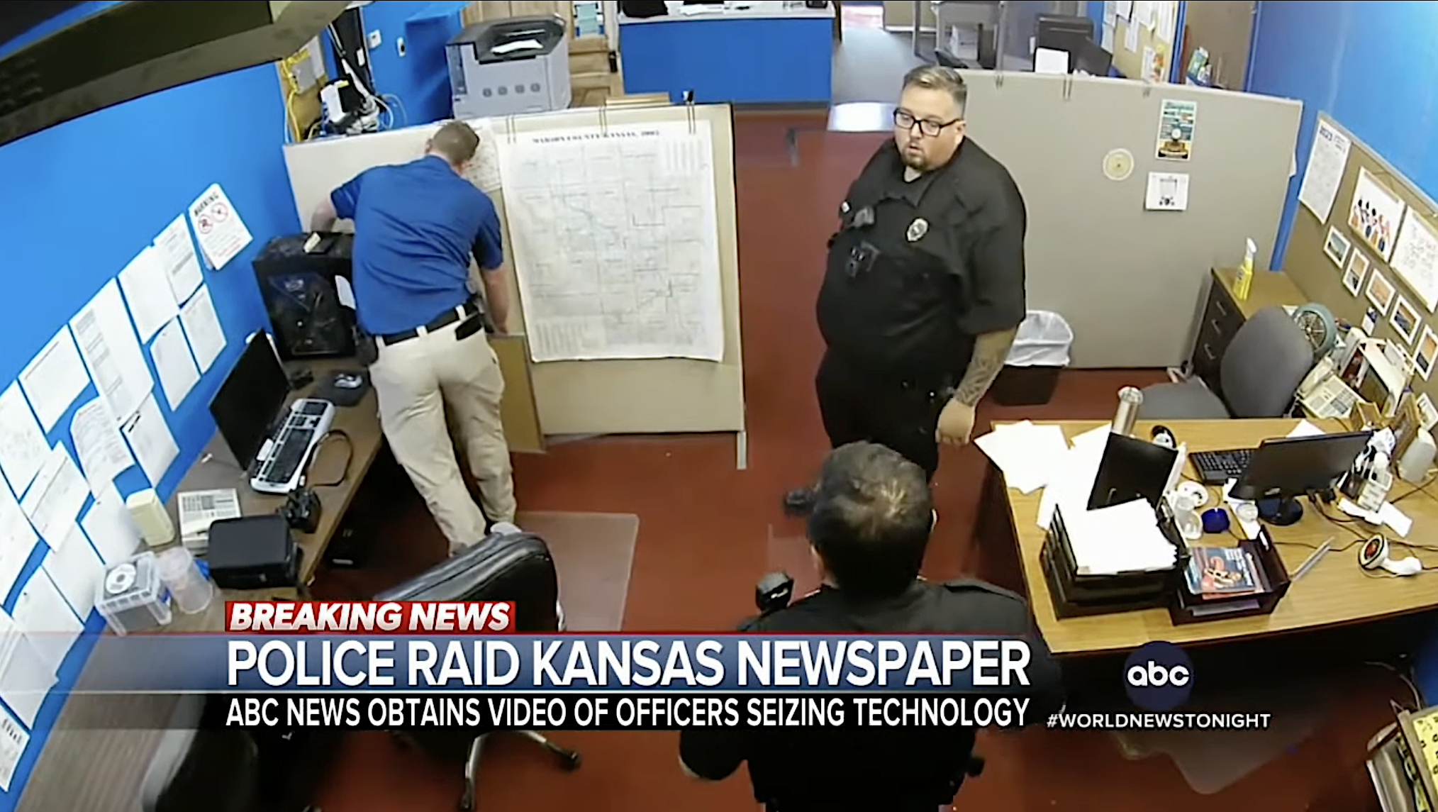 Police raid deals kansas newspaper