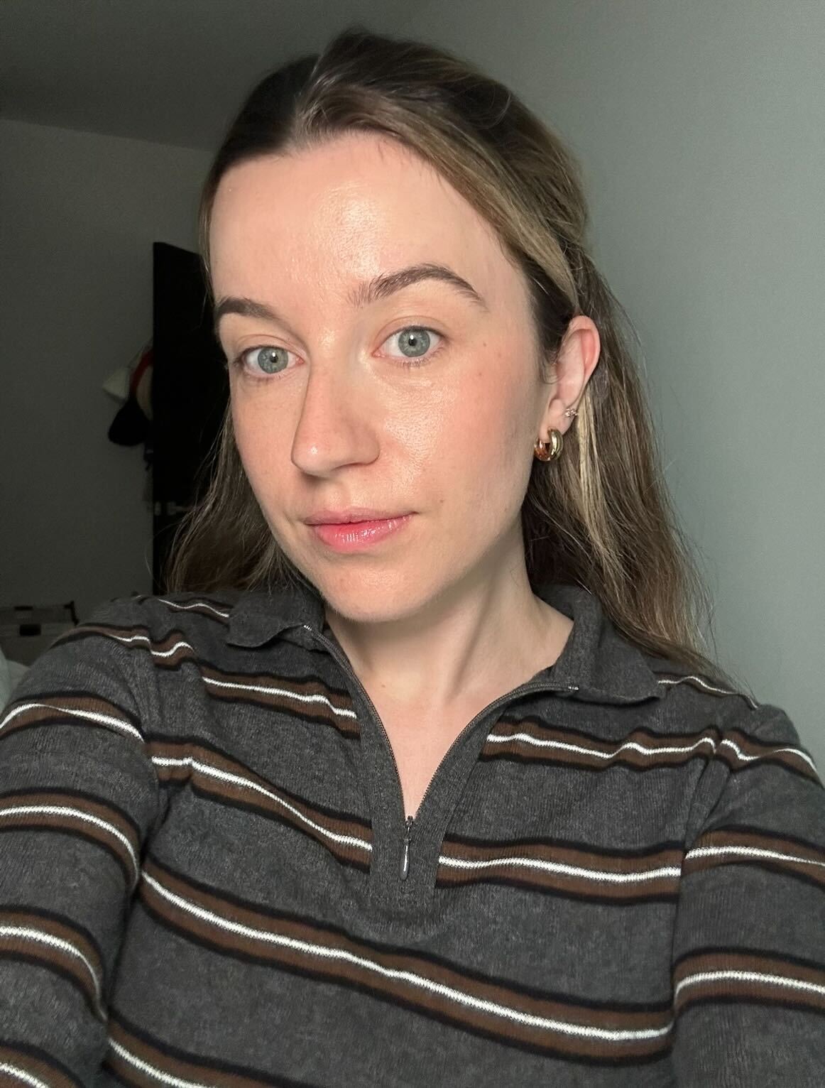 Grace Lindsay after using the Dr Dennis Gross LED Eye Mask