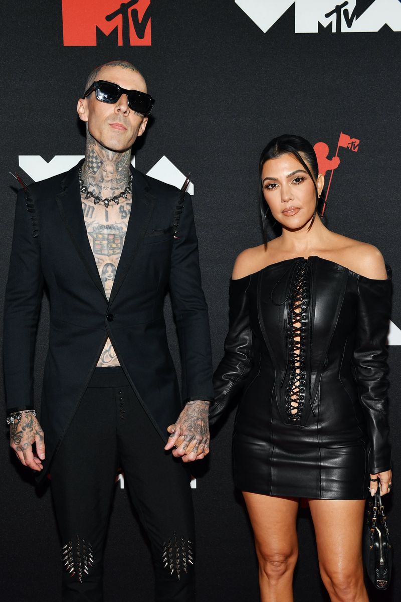 Travis Barker and Kourtney Kardashian